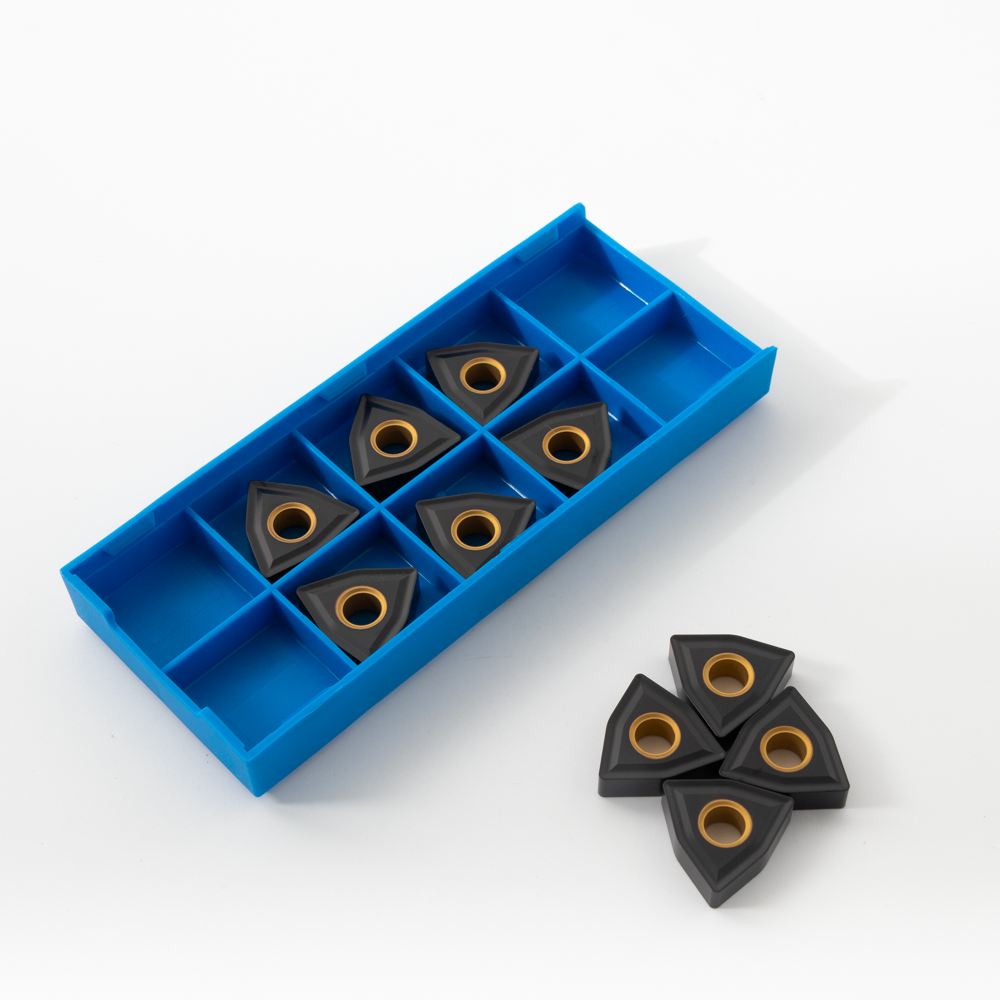 Productos populares de alta calidad, insertos de torneado, torneado de alto rendimiento CVD de carburo de tungsteno para mecanizado de torneado