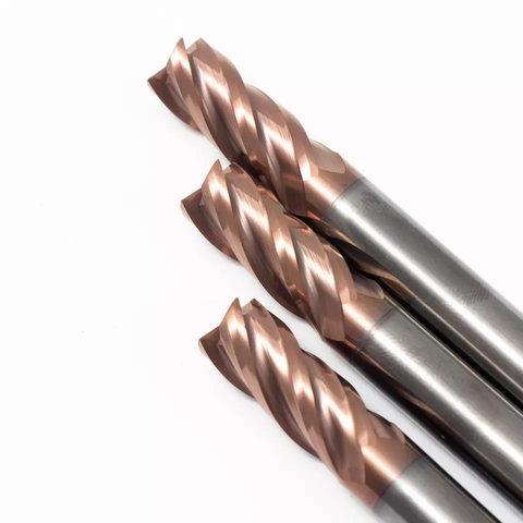 Endmill de alta velocidad del carburo sólido de la fresa Hrc55 para el corte de aluminio