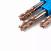 Endmill de alta velocidad del carburo sólido de la fresa Hrc55 para el corte de aluminio