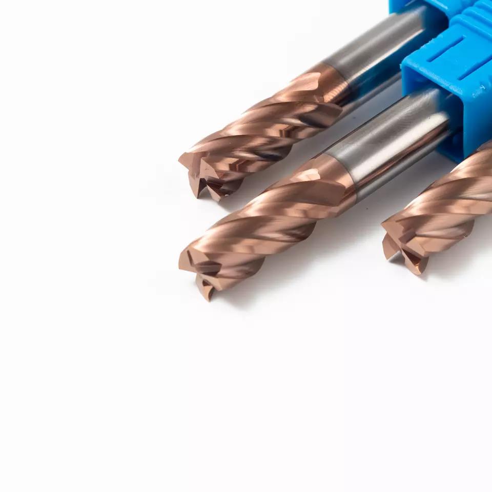 Endmill de alta velocidad del carburo sólido de la fresa Hrc55 para el corte de aluminio