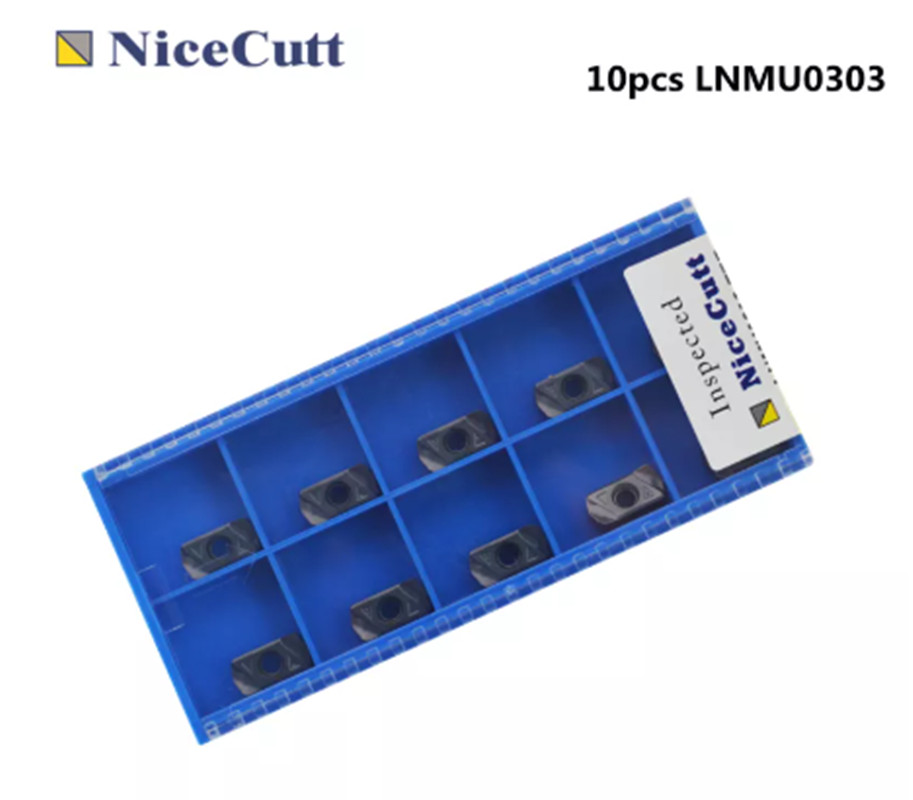 NiceCutt-fresa EXN03R, soporte de herramientas de alimentación rápida, barra de fresado para insertos LNMU, fresa de alta velocidad 